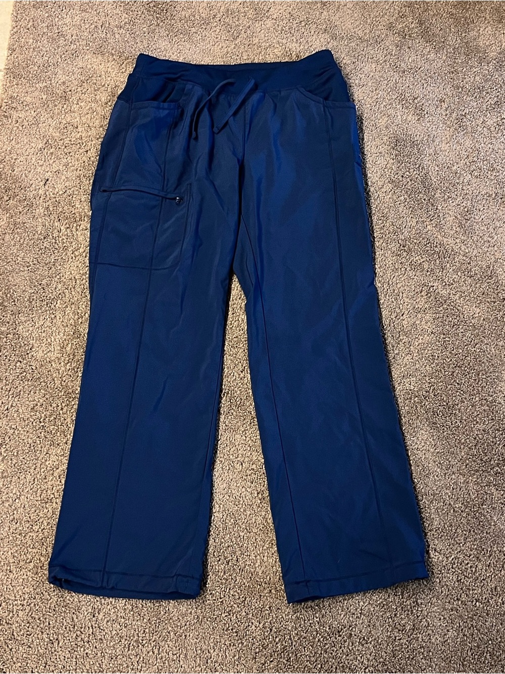 Cherokee Infinity Navy Blue Drawstring Scrub Pants